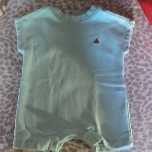 GAP Soft Aqua Baby Romper